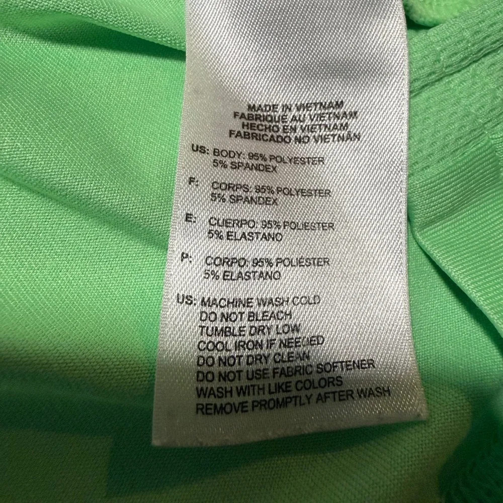 Adidas Golf Polo Mens XL Mint Green‎ Striped Climacool Short Sleeve Shirt XL
